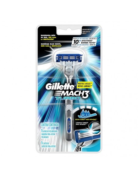 GILLETTE MACH 3 TURBO MAQ 1UN