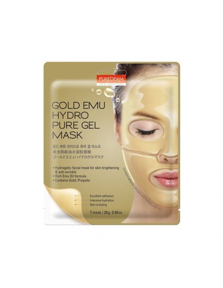 MASCARAS FACIALES PUREDERM GOLD EMU HYDRO PURE GEL  