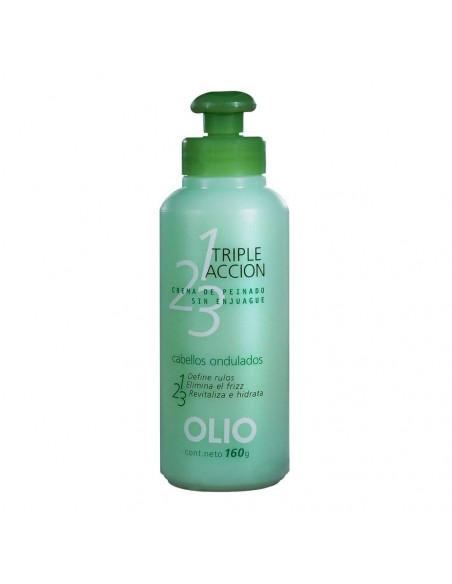 CREMA PARA PEINAR OLIO TRIPLE ACCION RULOS 160 CC