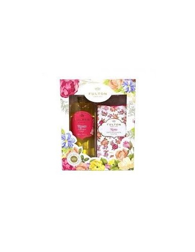 ESTUCHES PERFUMERÍA FULTON ROSA JABON + COLONIA  