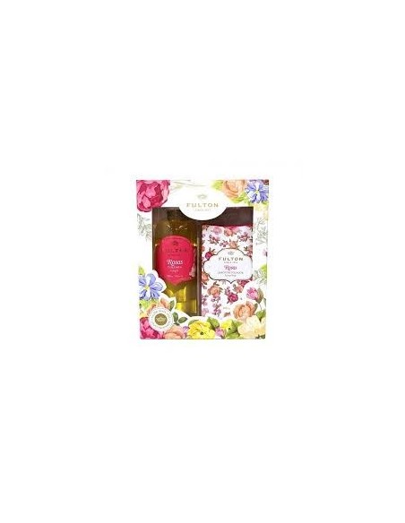 ESTUCHES PERFUMERÍA FULTON ROSA JABON + COLONIA  
