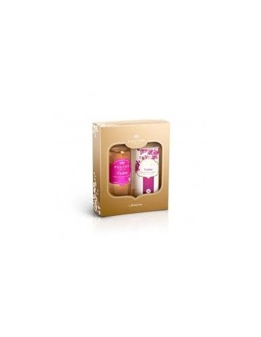 ESTUCHES PERFUMERÍA FULTON VIOLETA POLVO + COLONIA  