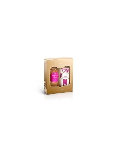 ESTUCHES PERFUMERÍA FULTON VIOLETA POLVO + COLONIA  