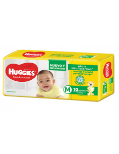 PAÑALES HUGGIES CLASSIC MED 8UN
