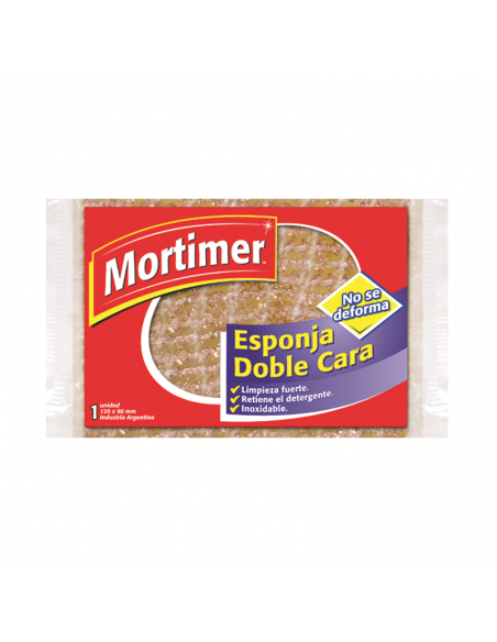 ESPONJA MORTIMER DOBLE CARA 1UN