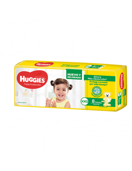PAÑALES HUGGIES CLASSIC XXGDE 8UN