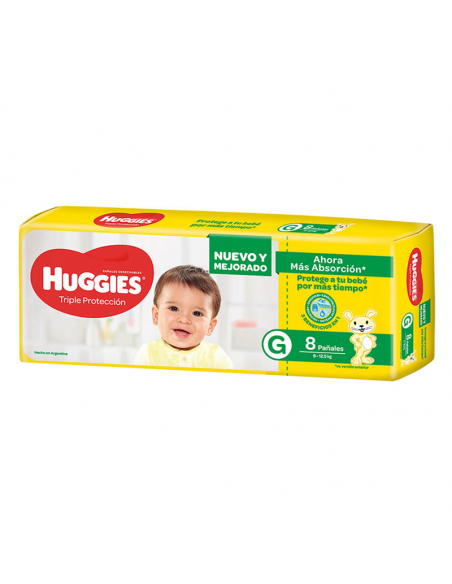 PAÑALES HUGGIES CLASSIC GDE 8UN