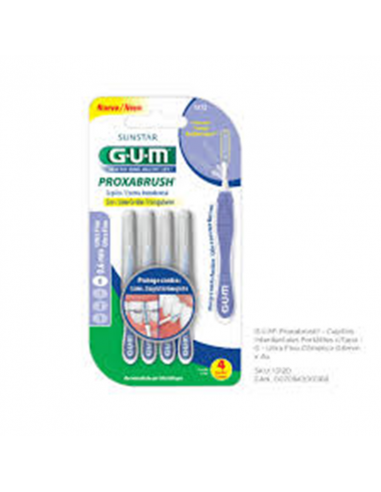 CEPILLOS DE DIENTES GUM INTERDENTAL POXABRUSH CILIND 0.6 4 UN