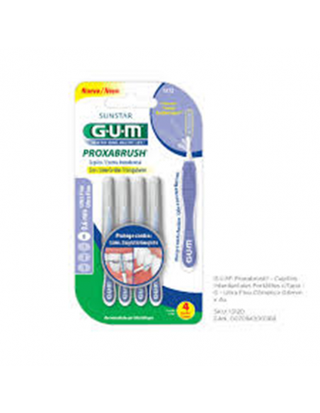 CEPILLOS DE DIENTES GUM INTERDENTAL POXABRUSH CILIND 0.6 4 UN