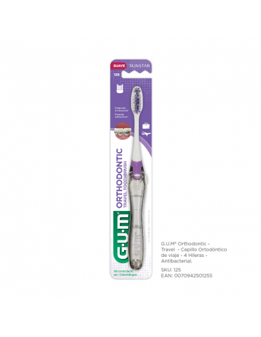CEPILLOS DE DIENTES GUM ORTODONCIA PORTATIL  