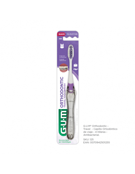 CEPILLOS DE DIENTES GUM ORTODONCIA PORTATIL  