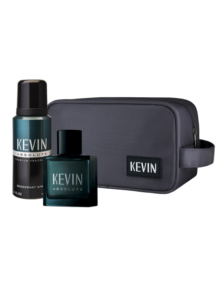 SET DE PERFUME KEVIN ABSOLUTE EDT + DEO 150 + NECESER 60 CC