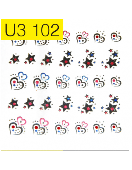 STICKERS P/UÑAS JESSAMY 3D FANTASIA