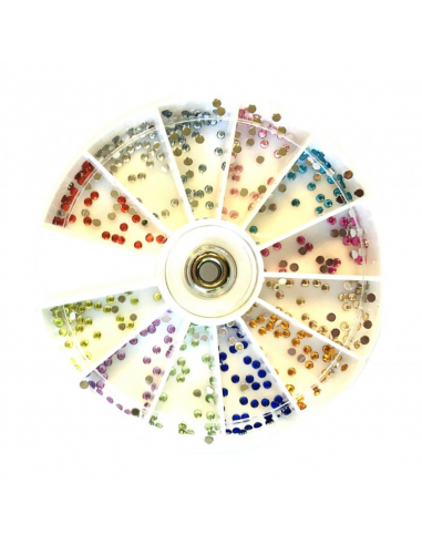 ARTICULOS MANICURIA JESSAMY CARROUSEL STRASS COLORES  