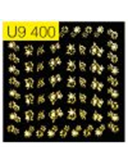 STICKERS P/UÑAS JESSAMY METALICOS ORO