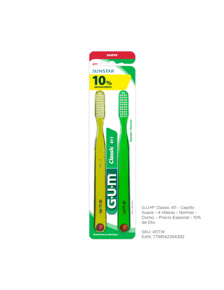 CEP DENTAL GUM 411 TWIN PACK