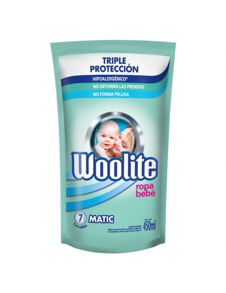 DET.WOOLITE BEBE MAQ LAV MANO DP 450CC