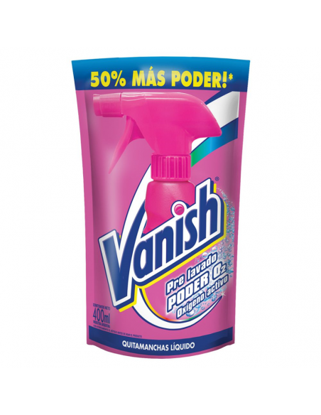 QUITAMANCHAS VANISH PREL PODER O2 DP 400CC