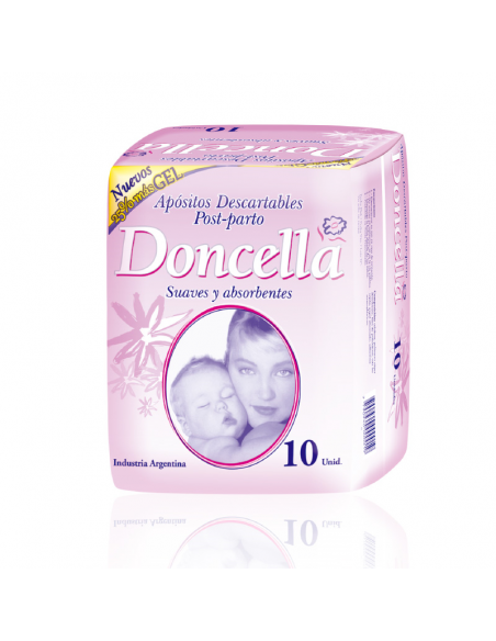 APOSITOS DONCELLA P/ PARTO C/GEL 10UN