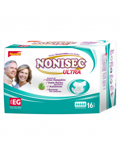 PAÑALES P/ADUL NONISEC ULTRA XGDE 16UN