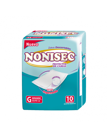 CUBRE COLCHON NONISEC ZALEA 60X90CM 10UN