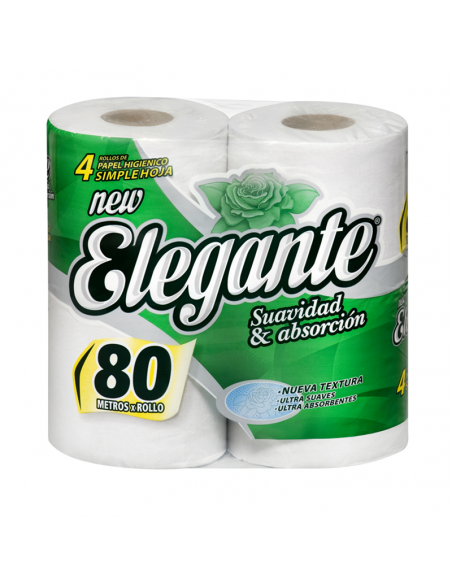 PAPEL HIG ELEGANTE MAX SH  80MT 4UN