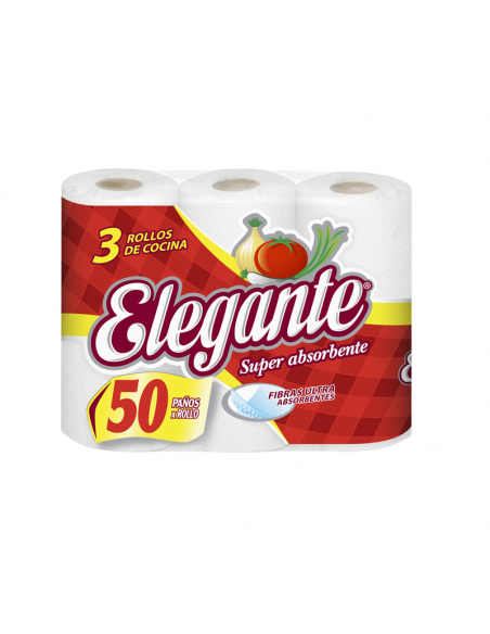 ROLLO DE COCINA ELEGANTE CLAS 50PAÑOS 3UN