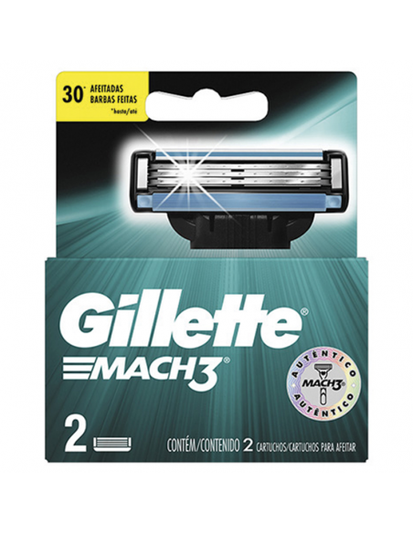 GILLETTE MACH 3 REGULAR REP 2UN