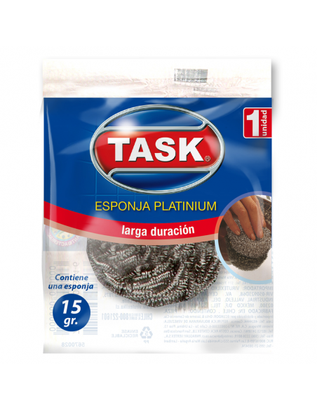 ESPONJA TASK ACERO INOXIDABLE FP 1UNID