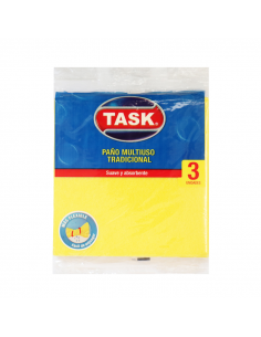 PAÑO TASK MULTIUSO 36X36CM 3UN