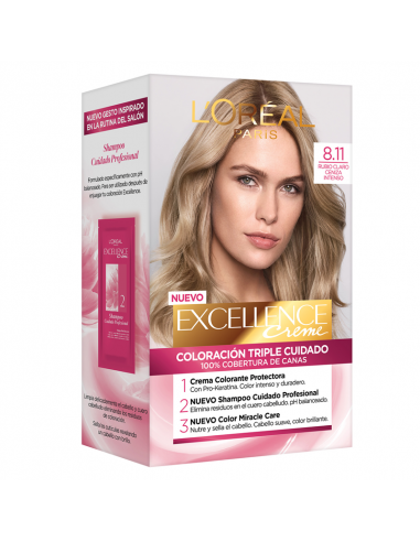 KIT CON AMONIACO EXCELLENCE 8.11 RUBIO CL.CENIZA  