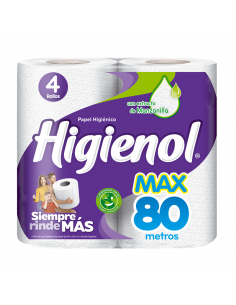 PAPEL HIG HIGIENOL SH MAX 80MT 4UN