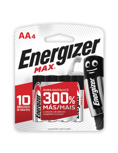PILAS ENERGIZER BLISTER MAX AA 4UN