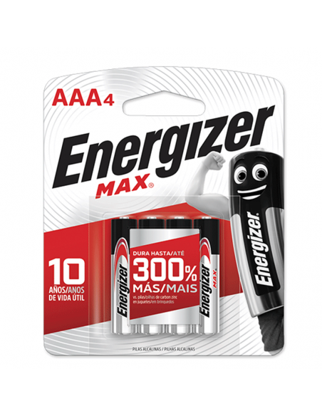 PILAS ENERGIZER BLISTER MAX AAA 4UN