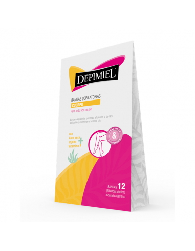 BANDAS DEPILATORIAS DEPIMIEL CUERPO 30 GR