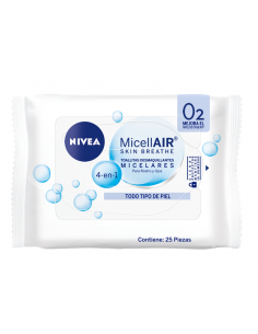 TOALLAS DESMAQ. NIVEA MICELAR 25UN