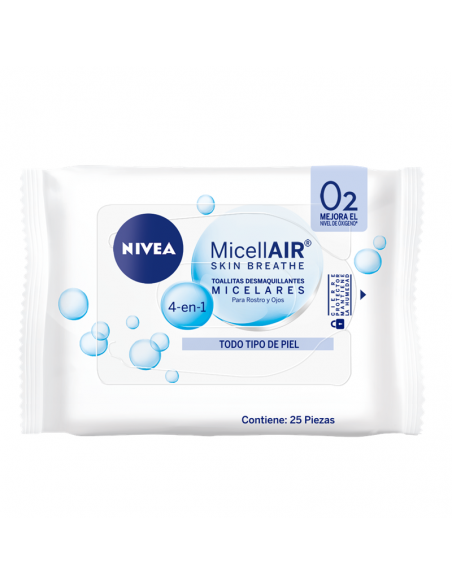 TOALLAS DESMAQ. NIVEA MICELAR 25UN