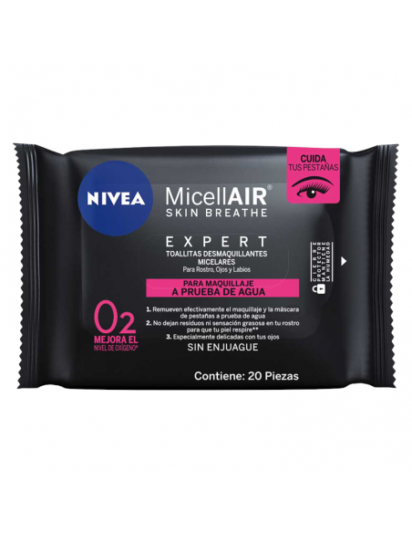TOALLAS DESMAQ. NIVEA EXPERT 20UNID
