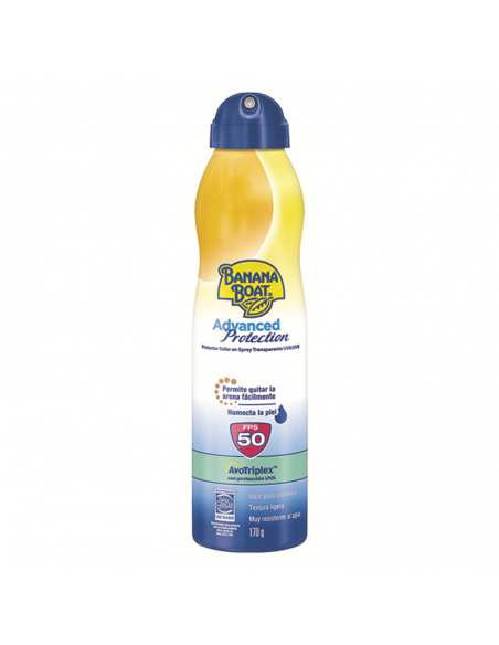 PROTECTOR SOLAR BANANA BOAT ADVANCE PROTECTION SPRAY  F50 170 GR