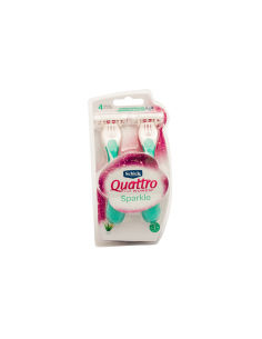 SCHICK QUATRO SPARKLE FEM X2UN