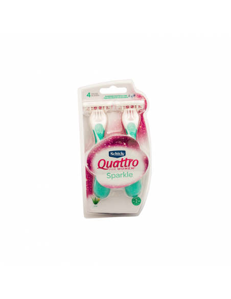 SCHICK QUATRO SPARKLE FEM X2UN