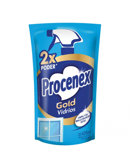 LIMPIADORES PROCENEX VIDRIOS DOY PACK 420 CC