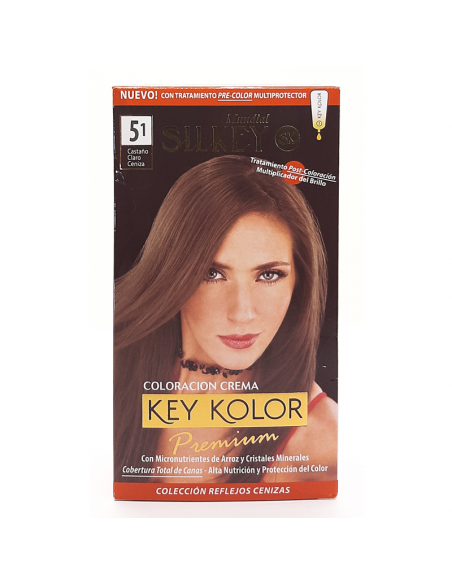 KIT CON AMONIACO SILKEY KEY KOLOR N°5.1 CAST CLA CEN  