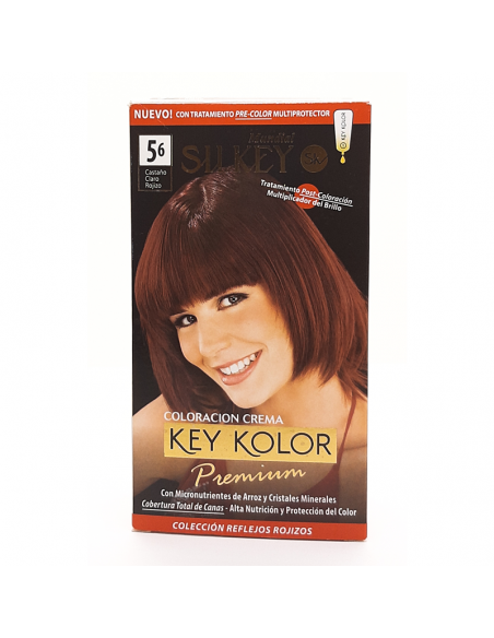 KIT CON AMONIACO SILKEY KEY KOLOR N°5.6 CAST CLA R  