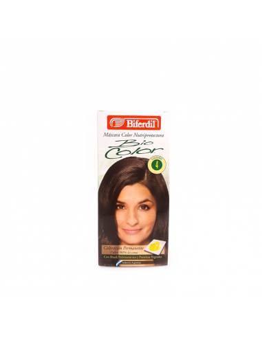 KIT CON AMONIACO BIFERDIL BIOCOLOR KIT 4 CASTAñO  