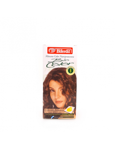 KIT CON AMONIACO BIFERDIL BIOCOLOR KIT 6 RUBIO OSCURO  