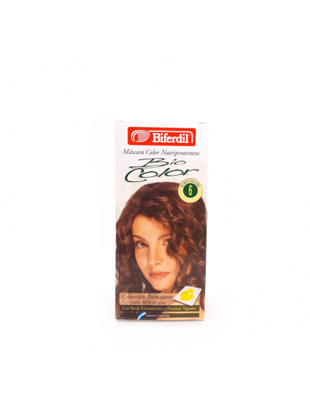 KIT CON AMONIACO BIFERDIL BIOCOLOR KIT 6 RUBIO OSCURO  