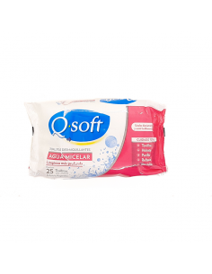 TOALLITAS Q-SOFT DEMAQ AGUA MICEL 25UN