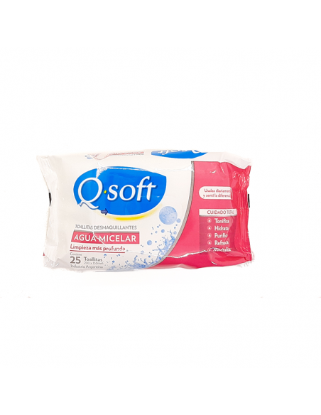 TOALLITAS Q-SOFT DEMAQ AGUA MICEL 25UN