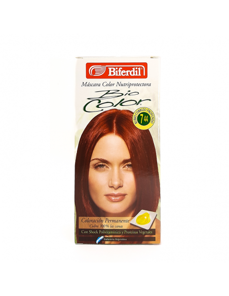 TINT BIFERDIL BIOCOLOR KIT 7.44 RUB COB PR